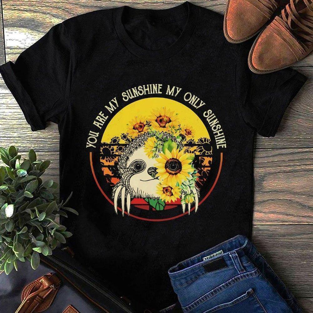 Sloth You Are My Sunshine Cute Animal Graphic Unisex T-Shirt